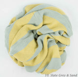 Organic Cotton Stripe Knit Blanket | 21 Colors