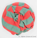 Organic Cotton Stripe Knit Blanket | 21 Colors