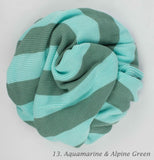 Organic Cotton Stripe Knit Blanket | 21 Colors