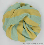 Organic Cotton Stripe Knit Blanket | 21 Colors