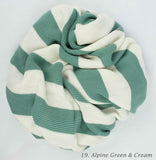 Organic Cotton Stripe Knit Blanket | 21 Colors