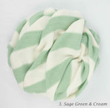 Organic Cotton Stripe Knit Blanket | 21 Colors