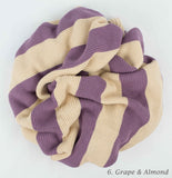 Organic Cotton Stripe Knit Blanket | 21 Colors