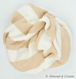 Organic Cotton Stripe Knit Blanket | 21 Colors