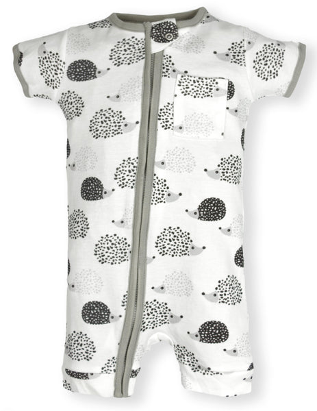 Hedgehog Zipper Romper- Organic Cotton