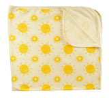 Organic Cotton 1 Layer Knit Blanket- Suns