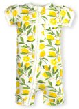 Lemons Zipper Romper- Organic Cotton