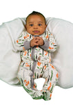 Baby Pajamas Organic Cotton Woodland Zipper Sleeper