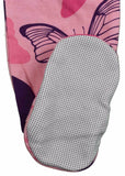 Baby Pajamas Pink Butterflies Zipper Sleeper