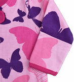 Baby Pajamas Pink Butterflies Zipper Sleeper