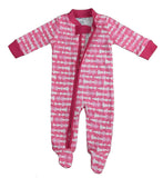 Baby Pajamas Pink Arrows Zipper Sleeper