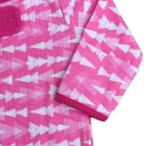 Baby Pajamas Pink Arrows Zipper Sleeper